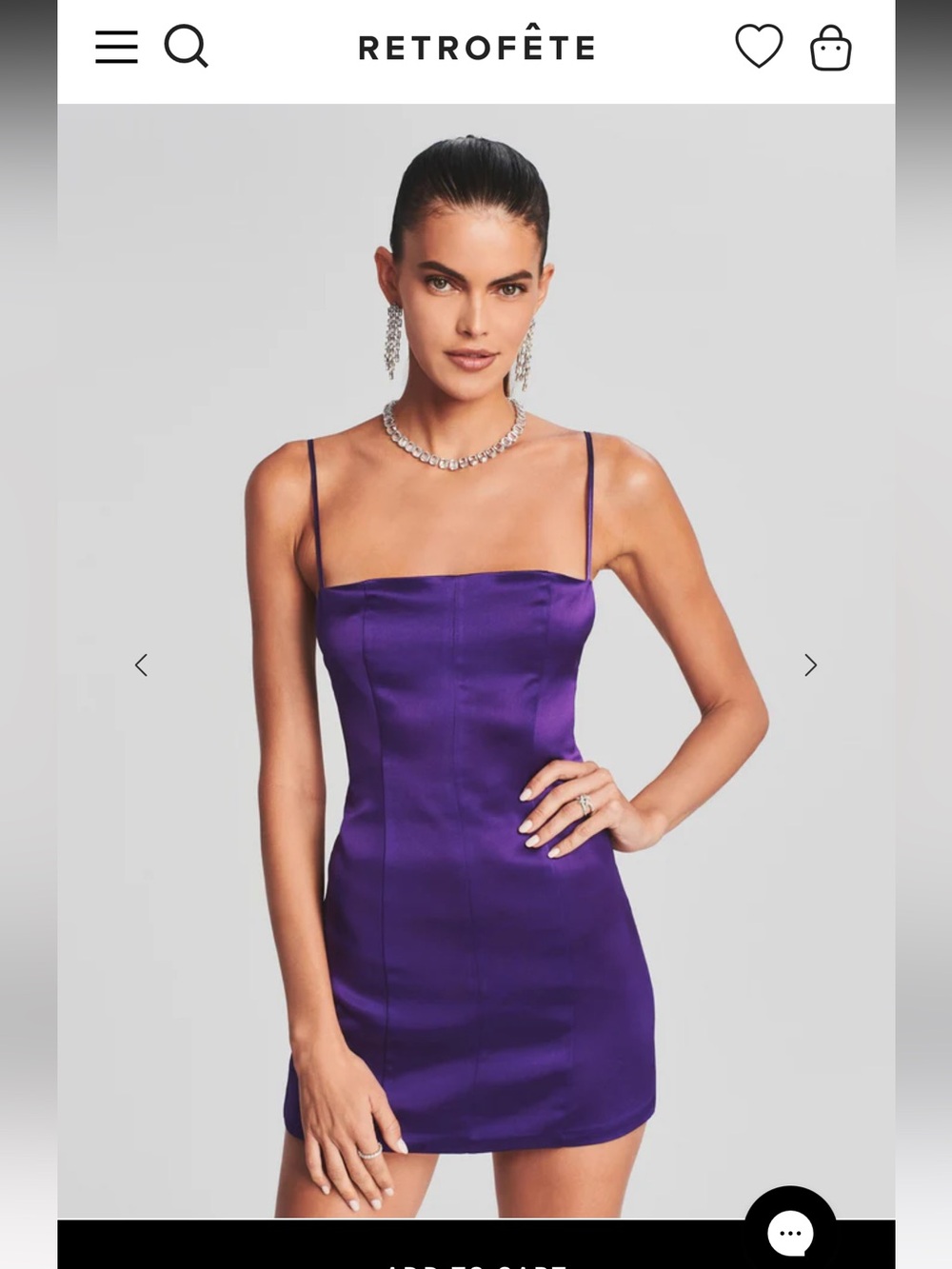 Retrofête JANESSA DRESS in royal purple - worn once!
